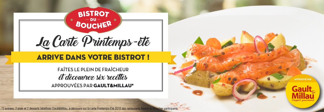 Carte Printemps-Été 2018 - Bistrot du Boucher